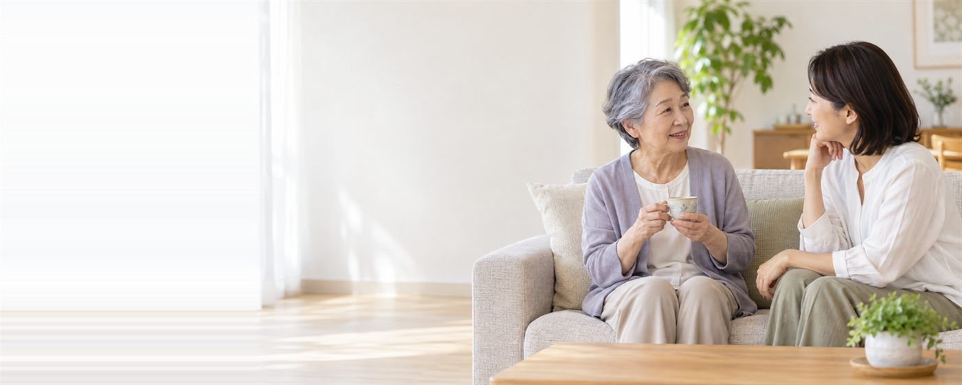 ご家族と一緒に相談に来られた様子